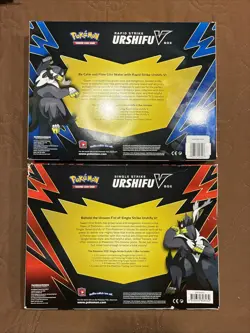 Pokemon TCG BOTH Urshifu V Boxes Rapid And Single Strike Factory Sealed Damaged - Image 2