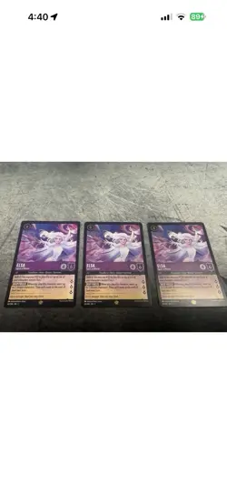Disney Lorcana TCG three Elsa Spirit of Winter foil legendary first chapter - Image 2