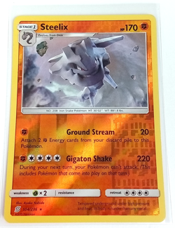 Steelix 104/236 Unified Minds Reverse Holo Rare Pokemon Card 2019 - Image 1