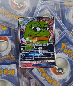Pepe Frog Pokemon Card (Cheers Dicaprio Gatsby) - Image 1