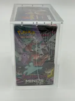 Pokemon TCG Sun & Moon Unified Minds Booster Box SEALED w/Acrylic Case - Image 2