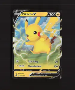 Pikachu V 086/264 Fusion Strike Ultra Rare Holo Pokemon Card NM - Image 1