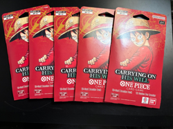 5 HEAVY 37.6g - 37.8g One Piece Card OP-13 Sleeved Booster Pack (English) ✅ - Image 1