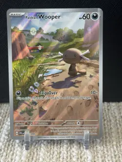 Paldean Wooper 102/094 Illustration Rare Pokemom Card - NM/Mint - Image 1