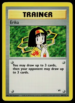 Pokemon Card - Erika Gym Heroes 100/132 Rare - Image 1