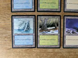 MTG Ice Age - Set of Basic Land - 15 Cards (LP) - One Dupe (plains) - Image 5