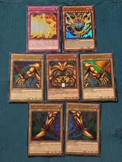 YUGIOH! Exodia The Forbidden One 7 Card Set YGLD 1st Edition Ultra Rare NM - Image 1