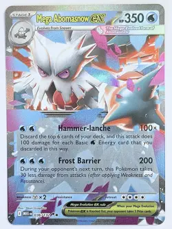Pokemon TCG Mega Abomasnow EX Mega Evolution Card 036/132 - Image 1