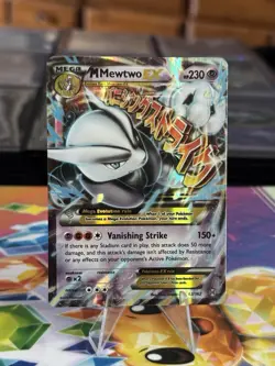 Pokemon TCG XY: Breakthrough M Mewtwo EX Ultra Rare Holo Card 63/162 - Image 3