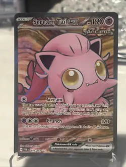Pokemon TCG Scream Tail EX Twilight Masquerade Ultra Rare Card 197/167 - Image 1