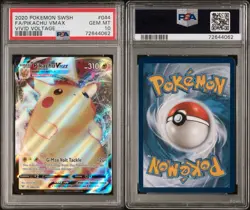 2020 Pokemon TCG Vivid Voltage Pikachu VMAX 44/185 PSA 10 Pokemon Card - Image 1
