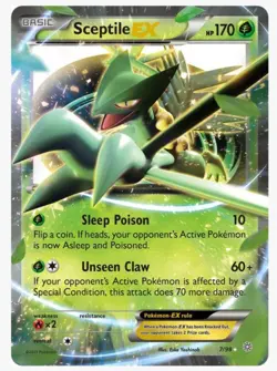 Sceptile EX Holo 7/98 XY Ancient Origins 2015 Pokemon Card NM - Image 1