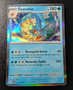 Pokemon Paldea Evolved Gyarados Holo Rare Card 043/193 NM - Image 1
