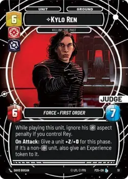 Kylo Ren Killing the Past ( Star Wars Unlimited ) -Near Mint Foil - Image 1