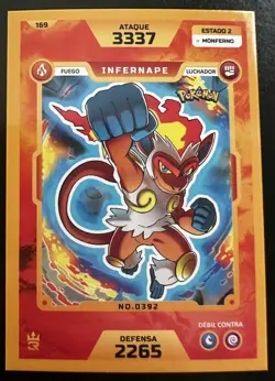 INFERNAPE - POKEMON MASTER JOURNEY 3R ELEMENTOS CCG - Image 1