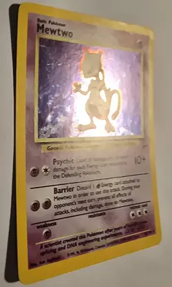 Pokemon TCG Mewtwo Base Set 10/130 Holo 1999-2000 Wizards Base Set - Image 2
