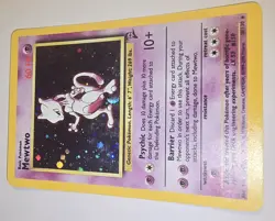 Pokemon TCG Mewtwo Base Set 10/130 Holo 1999-2000 Wizards Base Set - Image 3