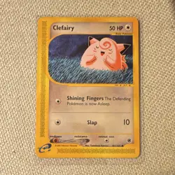 Pokemon Clefairy Expedition Base Set Regular Common 101/165 50 HP English 2002 - Image 1