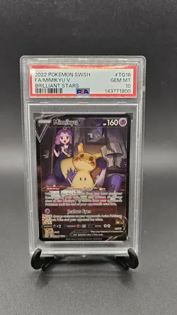 2022 POKEMON BRILLIANT STARS TG16 MIMIKYU V BRILLIANT STARS PSA 10 - Image 1