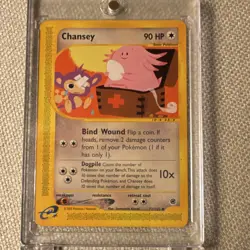 Pokemon Chansey Expedition Base Set Uncommon Regular 072/165 90 HP TCG - Image 1