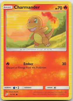 Charmander 12/181 Team Up Common Pokemon MP - Image 1