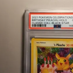 2021 Pokemon Celebrations Birthday Pikachu PSA 10 - Image 5