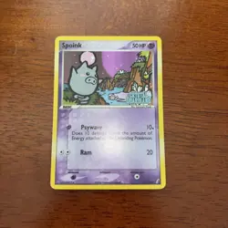 Pokemon TCG Spoink 62/100 Crystal Guardians STAMPED Holo 2006 - Image 1