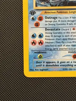 2001 POKEMON NEO REVELATION #65 SHINING GYARADOS-HOLO 1ST EDITION - Image 5
