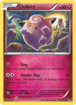 CLEFAIRY - (ARTIST TOMOKAZU KOMIYA) POKEMON COMMON 2016 BREAKPOINT 81/122 NM - Image 1