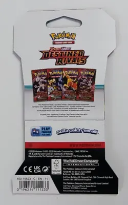 2025 Pokemon TCG Scarlet & Violet Destined Rivals Sealed Booster Pack Garchomp - Image 2