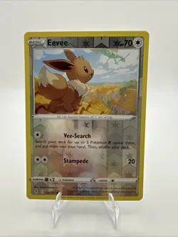 2021 Pokemon TCG - Eevee - SWSH07: Evolving Skies Reverse Holo 125/203 - Image 1