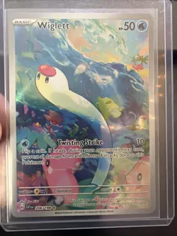 Pokemon Wiglett 206/198 SV01 Scarlet & Violet Illustration Rare Holo - Image 1