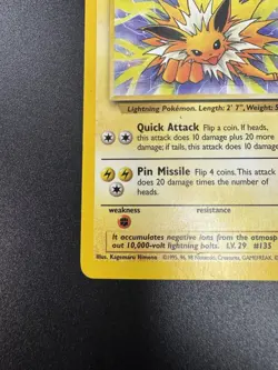 Wizards of the Coast Jolteon 20/64 Jungle 1999 Unlimited Rare English 70 HP - Image 3