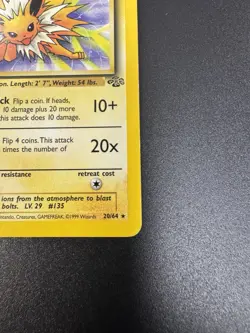 Wizards of the Coast Jolteon 20/64 Jungle 1999 Unlimited Rare English 70 HP - Image 4