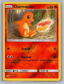 Reverse Holo Charmander 11/181 Common Team Up Pokemon NM - Image 1