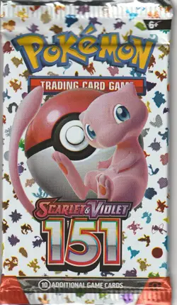 Pokemon TCG Scarlet and Violet 151 x1 Booster Pack Sealed - Image 1