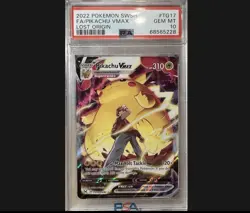 Pokemon Pikachu VMAX Lost Origin Character Rare Full Art #TG17 PSA 10 Gem Mint - Image 1