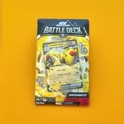 Pokemon Trading Cards - EX Battle Decks - AMPHAROS EX (60-Card Deck, Deck Box+) - Image 1