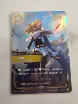 Lux - Crownguard Foil Promo Riftbound Organized Play Promotional Cards 014/024 - Image 1