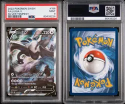 Pokemon Lugia v Alt Art TCG Card Silver Tempest SWSH Ultra Rare 186/195 PSA 9 - Image 3