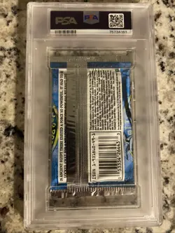PSA 8 Yugioh 1st Edition Legend Of Blue Eyes White Dragon Sealed Booster Pack - Image 2