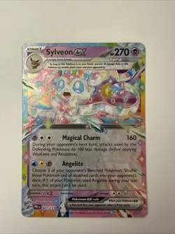 Sylveon EX 041/131 Double Rare 2025 Pokemon Prismatic Evolutions Card NM - Image 1