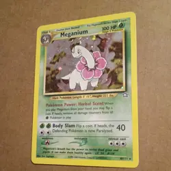 Pokemon Meganium 10/111 Neo Genesis Holo Rare Unlimited English Card LP - Image 3