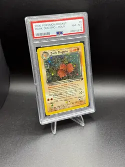 2000 PSA 8 Pokemon Rocket Dark Dugtrio Holo Rare 6/82 Card NM - Image 1