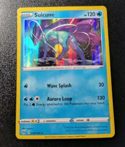 Pokemon Darkness Ablaze Suicune Holo Rare Card 037/189 NM - Image 1