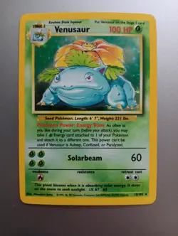 Blastoise 2/102 Venusaur 15/102 Base Set 1999 Holo Vintage WOTC 2 Card Lot - Image 5