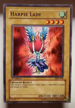 Yu-Gi-Oh! Harpie Lady (Original Artwork) MRD-008 Metal Raiders (2002) 1st Ed. - Image 1