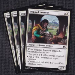 x4 Inspired Inventor C MTG Modern Horizons 3, M/NM, English, Regular - Image 1