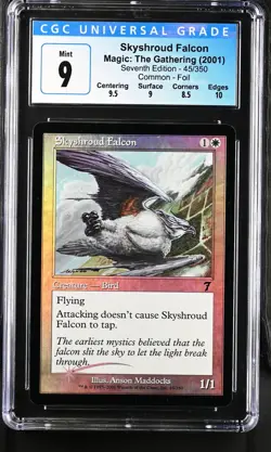 SKYSHROUD FALCON 7th Edition Foil C CGC 9 MTG [Nostalgium] - Image 1