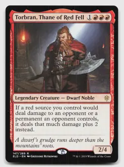Torbran, Thane of Red Fell 147 Rare Throne of Eldraine Magic: The Gathering NM - Image 1